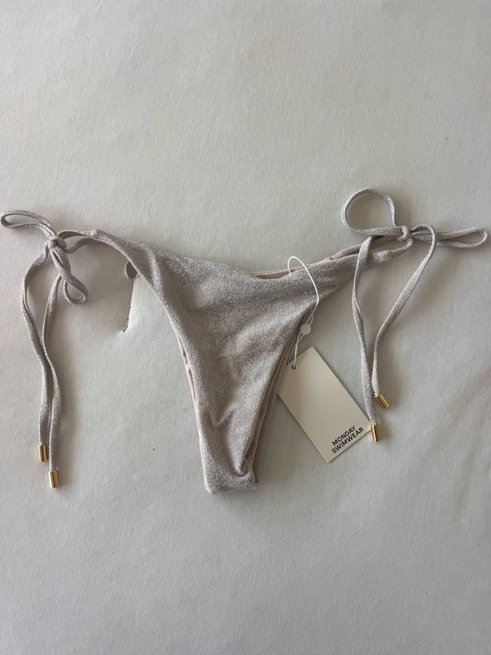 Monday Swimwear Palma Bottom in Pearl Shimmer